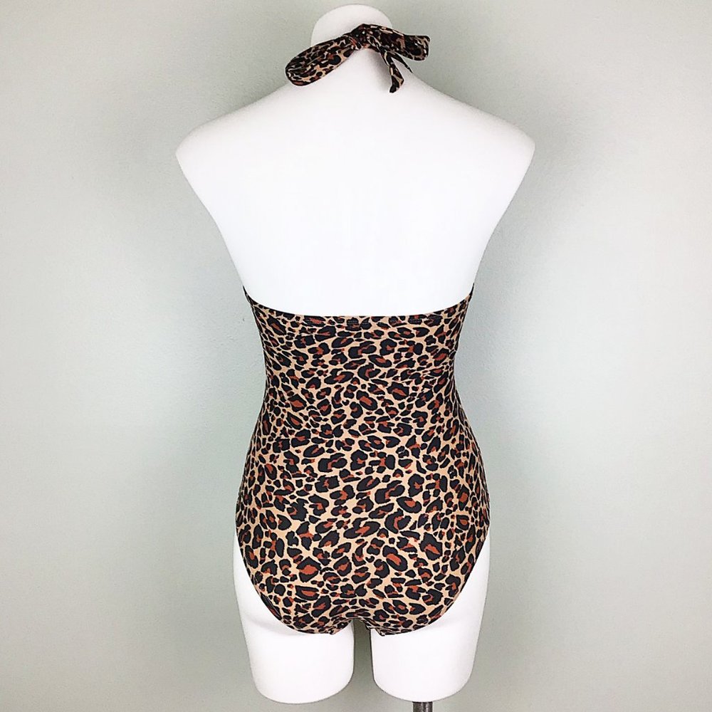 Kona Sol Leopard Gold Ring One Piece Swimsuit - Picture 7 of 13